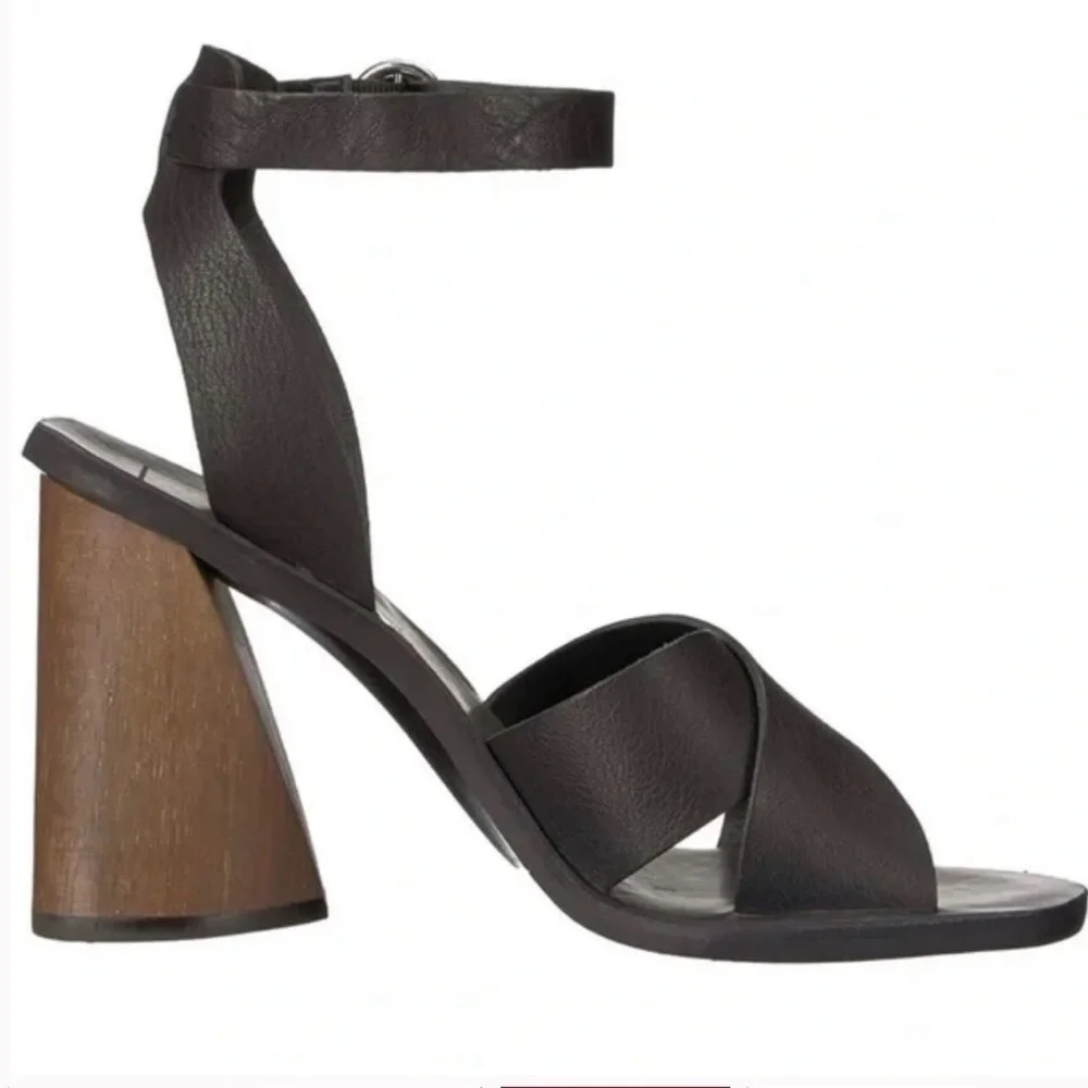Dolce Vita | Athena Heeled Sandals With Wooden Heels Size 9